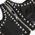 Miniatyrbild 5 av 6: Mode Lyxbälten för kvinna Svart Pu-lädersele Midjebälte Goth Korsett Bondage Bälte Damaccessoarer Gotiska kläder belt 5 Adjustable