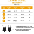 Miniatyrbild 3 av 6: Stringtrosa Body Shapewear Kvinnor Underbyst Body Shaper Magkontroll Bantning Underkläder Push Up Butt Lifter Magformare Korsett Black M