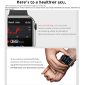 Miniatyrbild 5 av 6: Watch 9 Smart Watch Herr Kroppstemperatur BT Call NFC Always on Display Fitness Women Series 8 Smartwatch för Apple Android Black sport