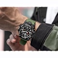 Miniatyrbild 6 av 6: SMAEL Dual Display Digital LED Watch Pointer Typ Quartz Elektriska klockor Relogio Masculino Uomo Sportklocka 1545 CAMOBLUE