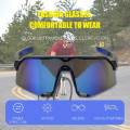 Miniatyrbild 3 av 6: UV400 MTB Road Bike Ridglasögon Polariserad lins Män Dam Vindtät Cykel Utomhus Sport Solglasögon Glasögon Glasögon Cykling C