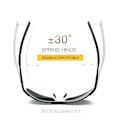 Miniatyrbild 5 av 6: Polariserade solglasögon Herr Aluminium Magnesium Båge Sportsolglasögon Herr Driver Retro UV400 Anti-Green Solglasögon Gray Frame Black With Glasses Case
