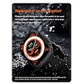 Miniatyrbild 4 av 6: Ultra Smartwatch NFC Bluetooth Call Herr Dam Smart Watch Blood Oxygen Sleep Monitor Titanlegering Case 49mm Series 8 Orange