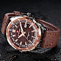 Miniatyrbild 4 av 6: NAVIFORCE Herrklockor Topp Lyx Märke Mode Sport Klockor Herr Vattentät Quartz Clock Man Army Military Läder Watch SCE