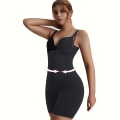 Miniatyrbild 6 av 6: Helkroppsformare Colombianska reduktiva gördlar Underbyst Korsett Body Waist trainer Butt Lifter Shapewear Slimmande underkläder Beige XL