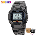 Miniatyrbild 1 av 6: SKMEI Multifunktionell Digital Watch Herr 2 Time Count Down Herrarmbandsur Mode Retro Manklockor reloj hombre 1628 Gray camo with box