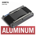Miniatyrbild 3 av 6: Herr Slim Ridge Man Plånböcker Varumärke Lyx Aluminium Kol RFID metallväskor Case Carteira Masculina kreditkortshållare Gray