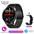 Miniatyrbild 1 av 6: LIGE Bluetooth Call Smart Watch Dam Herr 1.32 \ Alloy 02 Bluetooth call watch