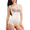 Miniatyrbild 1 av 6: Nadainaa body shaper latex shapewear kvinnor rumplyftare magkontroll shaper bantning underkläder gördelförstärkare magformning 7096 Beige M