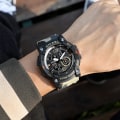 Miniatyrbild 6 av 6: SMAEL Sportig watch för män Vattentät kronograf Alarmräknare Klocka Casual idéer för män reloj hombre 8007 BLACK GOLD