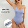 Miniatyrbild 5 av 6: Seamless Shapewear Body Kvinnor Magkontroll Kroppsformare Fajas Colombianas Waist trainer Dam Sexig String Smalning Underkläder Black XL