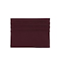 Miniatyrbild 1 av 6: Anpassad 100 % koläder Pebble Mönster Kreditkortshållare Smal plånbok Män Kvinnor Plånbok Pocket Card Custom Initial Letters Case Burgundy 0695