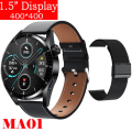 Miniatyrbild 1 av 6: Ny Smart Watch Herr Android GT3 IP68 Vattentät NFC Smartwatch Trådlös Laddning Bluetooth Ring Herr Watch för Bl Le-Bl Me smart watch
