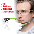 Miniatyrbild 2 av 6: 2023 nya persienner Glasögon Dammtät Vindsandtät Ridsport Skyddsglasögon Unisex Transparenta lins Skyddsglasögon green