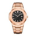 Miniatyrbild 1 av 6: PINTIME Nytt mode för män Casual PP watch Frostat case Quartz Urtavla Klockor Lyxdesign Män Sport Armbandsur Present med låda rose gold with black