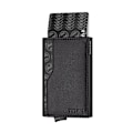 Miniatyrbild 1 av 6: Case med dubbelt ID-fönster RFID-blockerande automatisk popup-plånbok i läder för kort och sedlar Black