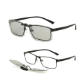 Miniatyrbild 5 av 6: AIELBRO Cycling Driving Clip on Solglasögon för män Photochromic Glasögon Night Vision Solglasögon Polarized Clip on Solglasögon F-Night Vision Lens