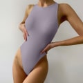 Miniatyrbild 6 av 6: Seamless Bodyshapers Dam Bodysuit Mage Control Shapewear Bantning Bodyshaper Racerback Tankar Sexig String Thong G-String Jumpsuit Coffee XL