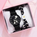 Miniatyrbild 2 av 6: Watch Nylon Daisy Flowers Damarmbandsur Modeklockor Set Quartz Clock s relogio feminino watch 5