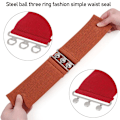 Miniatyrbild 6 av 6: Kvinnor Ultra Super Bredt Bälte Metall Fjärilskedja Elastiskt Korsettbälte Mode Pu Läder Högmidja Bälte Kläder Accessoarer white style 2 elastic