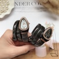 Miniatyrbild 4 av 6: Snake Watch Kvartsarmband Mode Guld Dam Klockor Klocka reloj mujer montre femme relogio Lyx Damarmbandsur gold white