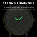 Miniatyrbild 5 av 6: POEDAGAR Lyx Business Herrklockor Sport Märke Rostfritt Stål Lysande Vattentät Quartz Armbandsur For Man Kalender 2023 Ny silver white