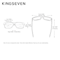 Miniatyrbild 3 av 6: KINGSEVEN Brand TR90+Natural Walnut Trä Solglasögon Herr Dam Polarized UV400 Lins Retro Glasögon Förstärkta gångjärnsglasögon Gradient Gray Original