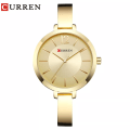 Miniatyrbild 2 av 6: CURREN Mode Guld Damklockor Rostfritt stål Ultratunn watch Kvinna Romantisk klocka Damklockor Montre Femme gold silver