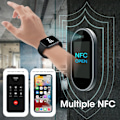 Miniatyrbild 5 av 6: Smart Watch Series 8 W58 W59 W38 W28 Pro Smartwatch Dam Herr NFC Vattentät BT Call Heartrate Monitor IWO För Apple Android WHSs add WHS W59