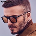 Miniatyrbild 2 av 6: Klassiska Beckham fyrkantiga solglasögon för män 2022 lyxmärke Designer rektangulära solglasögon kvinnor Antiblått ljus glasögon UV400 C8 Transparent Gray with a bag