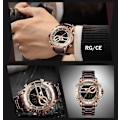 Miniatyrbild 5 av 6: NAVIFORCE Top Brand Lyx Watch Herr Vattentät Quartz Digital Led Man Klocka Militär Sport Rostfritt stål Man Armbandsur 9163 NA916303 without box