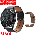 Miniatyrbild 1 av 6: Ny Smart Watch Herr Android GT3 IP68 Vattentät NFC Smartwatch Trådlös Laddning Bluetooth Ring Herr Watch för Bl Le-Br Le smart watch