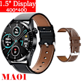 Miniatyrbild 1 av 6: Ny Smart Watch Herr Android GT3 IP68 Vattentät NFC Smartwatch Trådlös Laddning Bluetooth Ring Herr Watch för Bl Le-Br Le smart watches