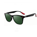 Miniatyrbild 1 av 6: HDSUNFLY Män Polariserade Solglasögon Män Kvinnor Fyrkantiga Märke Designer Rays Driving Solglasögon Goggle UV400 Gafas De Sol 2020 Nyhet black red green Package A