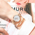 Miniatyrbild 4 av 6: CURREN 2020 Ny watch Damklockor Damklockor Creative Steel Damarmbandsklockor Damvattentät klocka Relogio Feminino blue