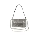 Miniatyrbild 6 av 6: Damväska AW New Rhinestones Handväskor för kvinnor Väskor Diamonds Axelväska Handväska Dam Kvinnlig Crossbody-väska glänsande väska White 3