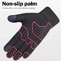 Miniatyrbild 5 av 6: 24H skeppsvarma vinterhandskar för män Pekskärm Vattentäta vindtäta handskar Snowboard Motorcykelkörning Unisex Black1 M