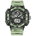 Miniatyrbild 1 av 6: Watch för män Militärklocka Mode White Hour 50M Vattentät Lysande händer Armbandsur Digital 8045 Herrklockor Quartz LIGHTGREEN