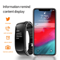 Miniatyrbild 6 av 6: C5S Smart Watch Dam Blodtrycksmätare Vattentät Pulsklocka Fitness Watch Armband För Android iOS Män Smartwatch Black Add RD strap