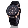 Miniatyrbild 2 av 6: 2019 s Geneva Brand Silikon Damklocka Watch Mode Klänning Quartz Armbandsur Damklocka watch relogio feminino green