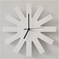 Miniatyrbild 1 av 6: Geometrisk Design Enkel Hemstil Tyst Klocka Vägg Barnrum Modellrum Tyst Klocka Mjuk Dekoration Vardagsrum White