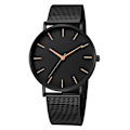 Miniatyrbild 1 av 6: Mode Reloj Mujer Quartz Watch Simple Montre Femme Dam Mesh Armband i rostfritt stål Casual Watch Metall Timmar Relogio 1635A-A-Z