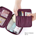 Miniatyrbild 4 av 6: SOBU Vattentät Bärbar Dragkedja Kosmetikväska dot beauty Case Make Up Tas Plånbok Organizer Förvaring Resetvättpåse K1049 Pink Point