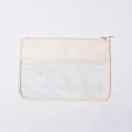 Miniatyrbild 1 av 6: Transparent kosmetisk väska för kvinnor PVC Nylon Vattentät sminkväska Rese Genomskinlig organizer Badtoalett Tvätt Snackväska NUDE