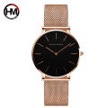 Miniatyrbild 5 av 6: 36 mm Nytt grönt ansikte Guld Urtavla Japan Quartz Urtverk Damarmbandsur Rostfritt stål Mesh Ultratunt Vattentät Damklockor 3690-B36-WFF
