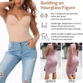 Miniatyrbild 5 av 6: Underkläder för kvinnor Bodysuit Jumpsuit Body Shaper Waist trainer Korsett Shapewear Topp med inbyggd BH Återhämtning efter förlossningen Khaki XL