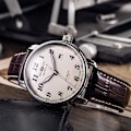 Miniatyrbild 6 av 6: Zeppelin watch för män Top Märke Lyx Herr Quartz Armbandsur Andas Läderrem Vattentät Business Casual Watch wine red