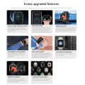 Miniatyrbild 5 av 6: Ny Smart Watch Herr Dam för apple Series Watch 9 Always on Display Kroppstemperatur BT Call NFC Smartwatch för apple Android pink