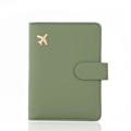 Miniatyrbild 1 av 6: Nytt premium läder passhållarfodral Case resevattentät RFID-blockerande passhållare plånböcker med pennhållare Type1 Green