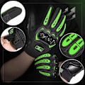 Miniatyrbild 4 av 6: Nyskapande Dödskalle Termiska Motorcykelhandskar Guantes Vattentäta Pekskärm Helfinger Läder Anti-Fall Moto Halkfria Åkhandskar Herr green L